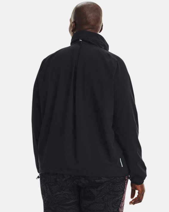 Veste entièrement zippée UA RUSH™ Woven pour femme, Black, pdpMainDesktop image number 1